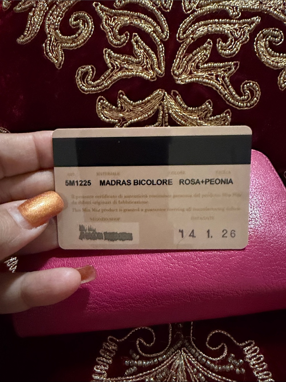Miu Miu Bicolor Leather Compact Wallet two-tone Rosa and Peonia colorway. EUC - Picture 9 of 9